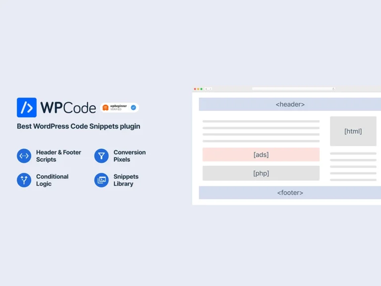 WPCode – 插入页眉和页脚 + 自定义代码片段 – WordPress 代码管理器